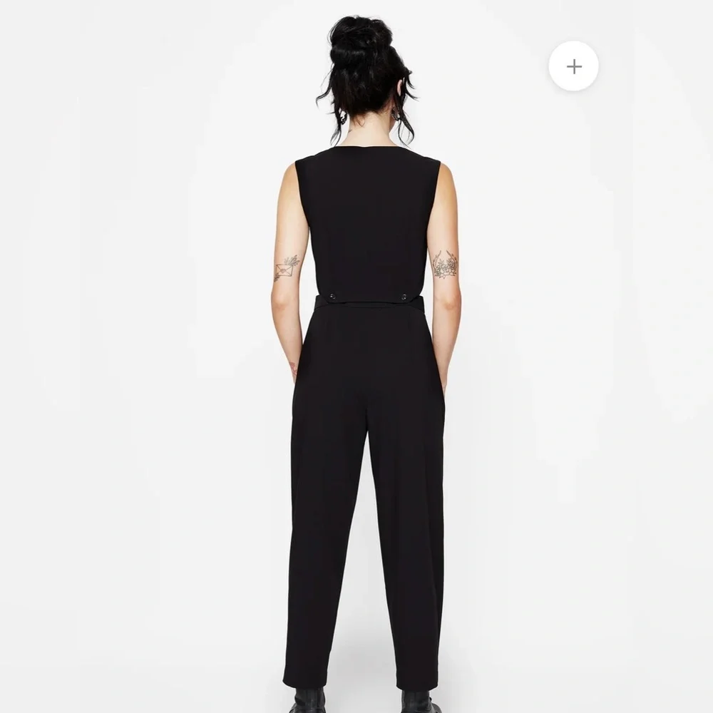 NWT Disturbia Damona Tailored Waistcoat Vest and Trouser Set Black Goth Sz 4 - Picture 4 of 16